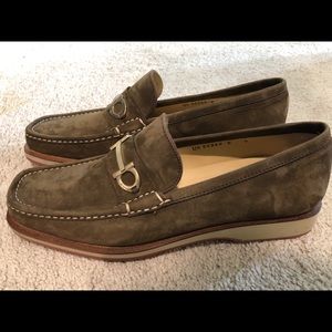 Ferragamo Men’s Brown Suede Shoes Size US 9